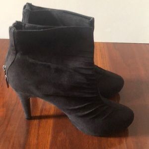🆕black high heel ankle boots